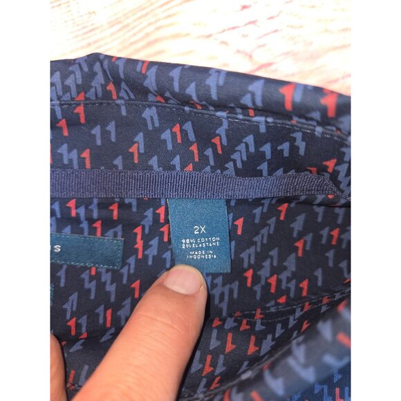 Perry Ellis Mens Stretch Button-Down Shirt 2X NWT NEW - Picture 8 of 9